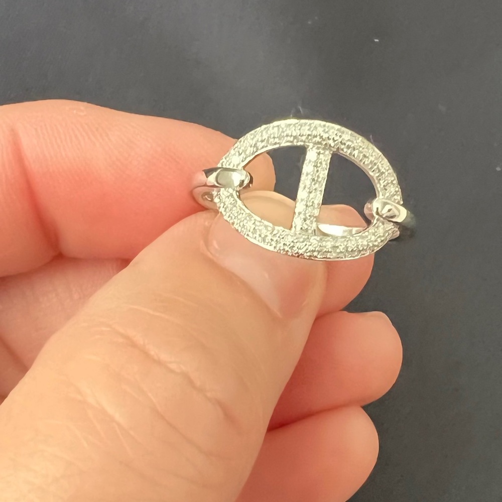 Pave Diamond, White Gold Ring